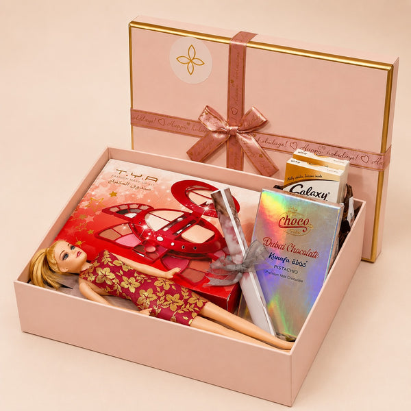 Princess Makeup Treat Hamper with Doll & Chocolate Gift Box
